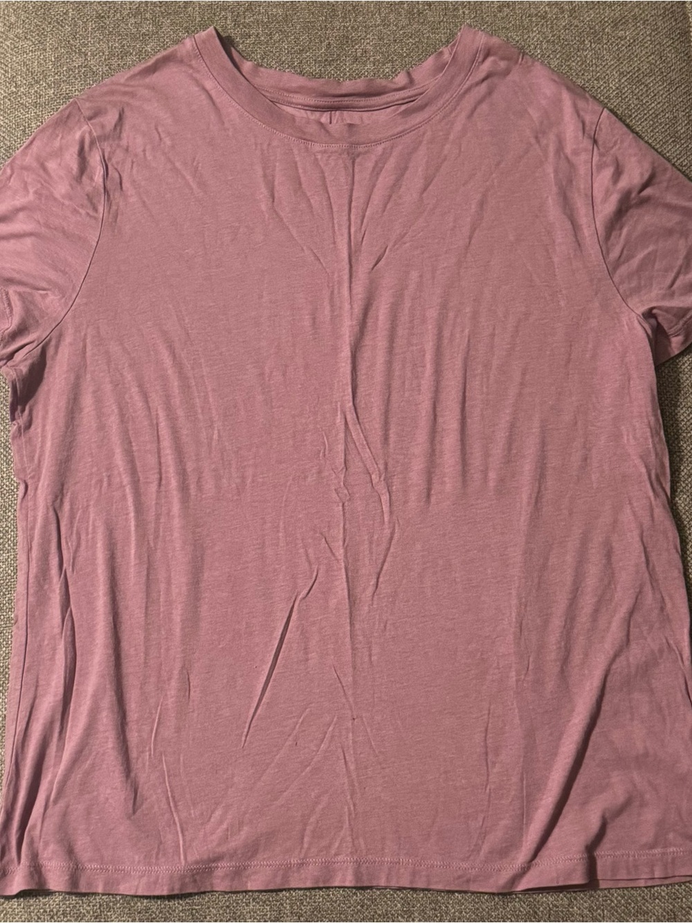 A New Day Soft Mauve Crewneck Tee Size XXL